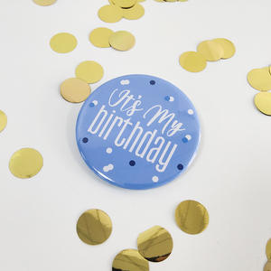 Botón <span class=keywords><strong>de</strong></span> feliz cumpleaños para adultos, niños y mujeres, alfileres <span class=keywords><strong>de</strong></span> fiesta, azul/rosa, X0070 - Product Image 3