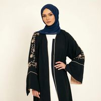 Abaya ouverte pour femmes, taille 52-62, vêtements modestes, vêtements islamiques