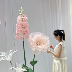 Flores de Rosa Artificiales de Franela Hechas a Mano Fulsom, Color Personalizado, de 50 cm a 3 m, Flores Gigantes para Decoración del Hogar, Bodas y Navidad - Product Image 4