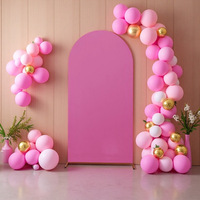 Housse d'arche de mariage rose pour support d'arche, idéale pour la décoration de mariages et d'anniversaires