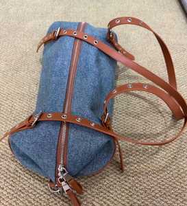 High Quality Women Denim <b>Fabric</b> Leather Handbags Shoulder <b>Bags</b> Casual Female Crossbody <b>Bags</b> for Women Fashion Ladies Tote <b>Bag</b> - Product Image 4