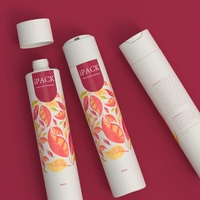 100% étanche 300ml HDPE liquide cosmétique shampooing Gel plastique presser disque haut bouchon bouteilles