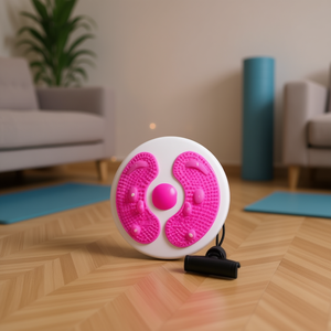 Disco de torsión de cintura con cuerda de tracción Magenta, herramienta de fitness circular - Product Image 2