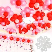 Clips à ballons portables en forme de fleur 6,5 cm*6,5 cm – Support pour décorations de mariage, de remise de diplôme, d'anniversaire et de baby shower
