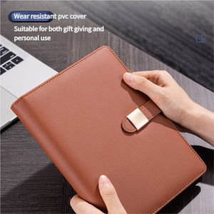 مجموعة أوراق فضفاضة باللون الأسود والبني ، مجموعة هدايا الأعمال ، مجموعة مجلة عالية الجودة مع قلم وصندوق - Product Image 4