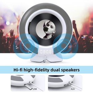 Disque personnalisé rond <span class=keywords><strong>pour</strong></span> lecteur <span class=keywords><strong>radio</strong></span> FM, répéteur <span class=keywords><strong>CD</strong></span>, télécommande, double haut-parleur, puissance de sortie 10W, affichage - Product Image 4