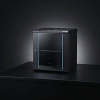 Armoire réseau personnalisable en acier laminé à froid avec porte vitrée, 6U 9U 12U 32U 42U 47U, pour centre de données Internet et rack de serveur, vente en gros
