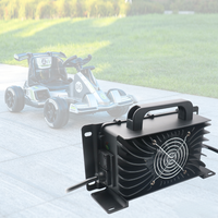Chargeur de batterie LNLEE E-Kart 36V 20A 43.8V, chargeur de batterie de karting haute vitesse pour pistes de karting intérieures, charge intelligente
