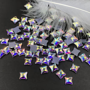 CY móng tay lớn đá flatback may keo trên móng tay hình thủ công sửa chữa nóng pha lê rõ ràng Giọt Nước Mắt thạch - Product Image 6