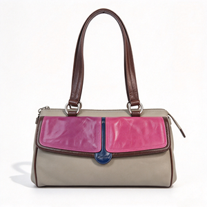 Color Block <b>Women</b> Shoulder <b>Bag</b> Retro Contrast Color Design Large Capacity Daily Handbag <b>For</b> <b>Office</b> Travel Use - Product Image 6