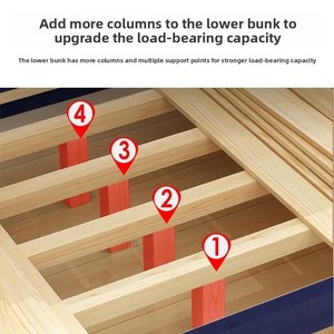 Ensembles de lits mezzanine modernes pour enfants, meubles de chambre à coucher en bois, lits superposés pour enfants avec tiroirs de rangement et <span class=keywords><strong>escalier</strong></span> - Product Image 3