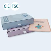 Boîte coulissante personnalisée pour thérapie de santé mentale, psychoéducation, bien-être émotionnel, avec cartes de motivation et finition brillante