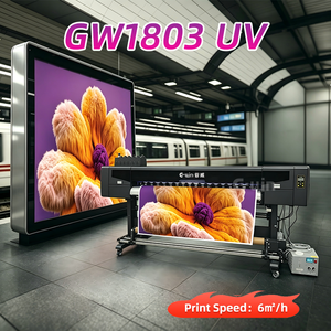 เครื่องพิมพ์อิงค์เจ็ท GW1803 UV I3200/Xc90 สำหรับพิมพ์ลายนูน 3 มิติ บนผนัง เครื่องพิมพ์ดิจิทัล CMYK+W+วานิช ขนาดใหญ่ สำหรับงานโฆษณา - Product Image 1