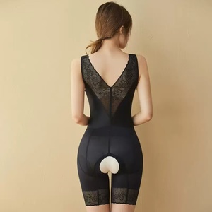 Post Surgery Compression Butt Lifter Eco-Friendly Breathable <b>Lace</b> Appliques Bodysuit <b>Shapewear</b> Plus Size Button Women Bbl - Product Image 6