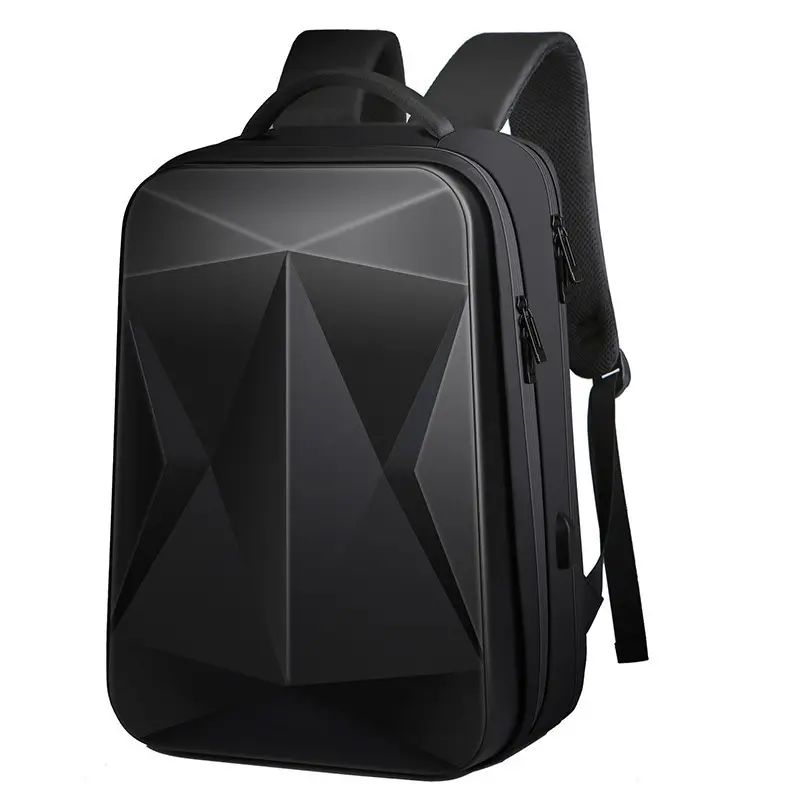 Mochila de negocios de 17,3 '', mochila de plástico impermeable para deportes electrónicos, mochila para estudiantes, bolsa de ordenador de carcasa dura, mochila para ordenador portátil