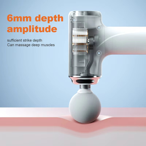 Mini Pistola de Masaje, 6 Velocidades Ajustables, Pistola de Masaje Deportiva, Masajeador de Tejido Profundo para Espalda, Cintura, Piernas, Brazos, Vibración, Pistola de Masaje Inalámbrica - Product Image 4