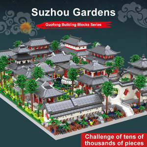 Bộ đồ chơi lắp ráp mô hình kiến trúc Trung Hoa vi mô kim cương, vườn Tô Châu, dòng sản phẩm trang trí nhà cửa - Product Image 3