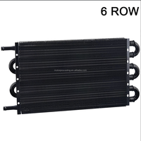 Kit de refroidisseur de transmission universel en aluminium à 6 rangées, radiateur de refroidissement d'huile de transmission à distance
