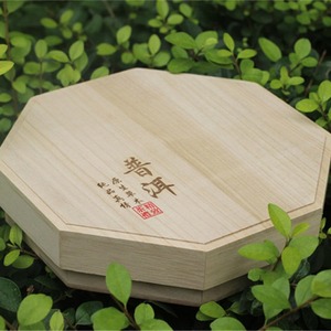 Caja octogonal de madera maciza para embalaje de té, color natural, caja de regalo para té Pu'er, para venta al por mayor - Product Image 4