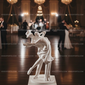Estatua de Lujo de Pareja Bailando Tango a Tamaño Real, Elegante Escultura de Baile de Salón para Decoración de Fiestas de Cóctel, Atrezzo para Eventos - Product Image 1