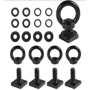 Soporte de Plataforma de Expansión con Tornillo Cuadrado y Riel Guía para Portaequipajes de Coche, Negro - Product Image 3