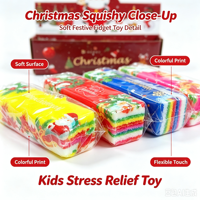Jouet anti-stress souple et croustillant de Noël, motif Père Noël, unisexe, pour enfants, cadeau de fête