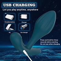 Masseur vibrant puissant à télécommande, 10 modes de vibration, IPX6, emballage cadeau pour hommes, vibrateur anal, plug anal, OEM
