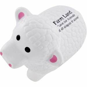 Pelota Antiestrés de Espuma PU con Forma de Cabra Blanca, Personalizable con Logotipo Promocional - Product Image 6