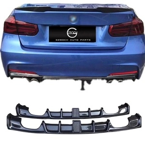 Difusor de Fibra de Carbono F30 para <span class=keywords><strong>BMW</strong></span> Serie 3 F30 F35 320i 328i <span class=keywords><strong>335i</strong></span> 340i <span class=keywords><strong>M</strong></span>-Sport, Labio Trasero <span class=keywords><strong>M</strong></span>-tech <span class=keywords><strong>M</strong></span> Sport, Difusor Trasero LED - Product Image 1