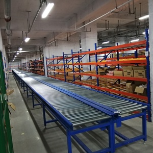 Fangding đa lớp Con lăn Kệ hệ thống kho lưu trữ bánh xe Kệ carton dòng chảy giá siêu thị carton lưu trữ Kệ - Product Image 5