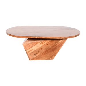 Mesa de Centro de Madera de Acacia Sólida de Lujo Minimalista, Muebles para el Hogar, Mesa de Salón con Diseño Elegante y Estructura Resistente - Product Image 2