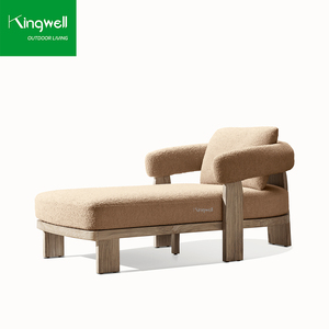 Ensemble de mobilier de jardin de luxe, chaise longue de plage, piscine, chaise longue d'extérieur en teck massif pour le bord de la piscine - Product Image 4