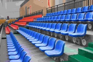 Stadium Seat HDPE <strong>Blow</strong> Molded Portable Bleacher Chair Anti-UV for Grandstand Arena - Product Image 2