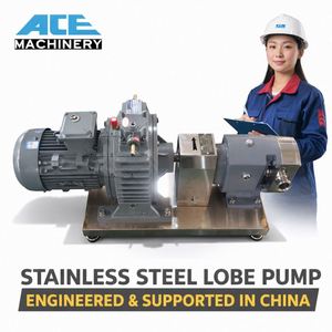 Pompe à miel haute viscosité, qualité alimentaire SS316L, pompe rotative à lobes, pompe à déplacement positif pour le transfert de bière, de chocolat et d'huile - Product Image 4