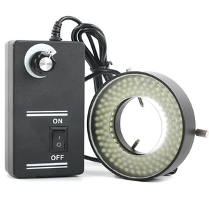 조정 가능한 알루미늄 합금 152pcs LED 링 빛 현미경 조명 램프 6500K 비디오 디지털 및 스테레오 현미경 - Product Image 1