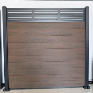 Venta al por mayor de fábrica: Postes de aluminio de alta calidad resistentes a la intemperie y cercas de WPC con enrejado de WPC - Product Image 2