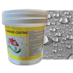 Supplier wholesale waterproof coating liquid rubber coating use for the roof and the wall