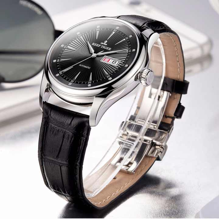 REEF TIGER Gentmen Robe Montres Avec Date Day Rose France