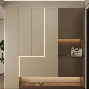 Muebles de Entrada de Lujo para el Hogar, Gabinetes de Almacenamiento de Madera Minimalistas Modernos Personalizados para Sala de Estar - Product Image 3