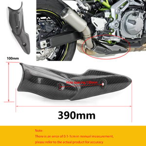 Tuyau de liaison intermédiaire d'échappement de <span class=keywords><strong>moto</strong></span>, protection thermique en fibre de carbone, coque anti-brûlure, compatible avec <span class=keywords><strong>Kawasaki</strong></span> Z900 Ninja <span class=keywords><strong>900</strong></span> - Product Image 2