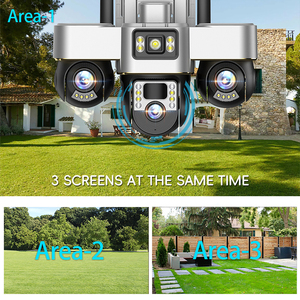 V380 New Năng Lượng Mặt Trời Powered 6MP Ngoài Trời An Ninh CCTV Không Dây LTE 4G Mạng PTZ Triple-Ống Kính Thông Minh 3 Ống Kính Và 3 Màn Hình Năng Lượng Mặt Trời Máy Ảnh - Product Image 4