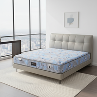 Matelas king pillow top hybride ressorts‑mousse haute performance, sans bruit, ignifugé, longue durée de vie