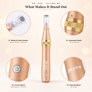 Stylo de Microneedling Sans Fil et Filaire <span class=keywords><strong>Dr</strong></span>.<span class=keywords><strong>pen</strong></span> Ultima M5 <span class=keywords><strong>M7</strong></span>, Réglable de 0,25 à 2,5 mm, pour Soins du Visage à Domicile ou en Salon, Appareil de Beauté - Product Image 1