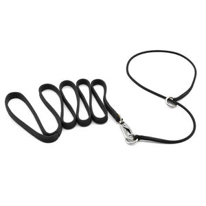 Ensemble collier et laisse pour chien en <span class=keywords><strong>nylon</strong></span> recyclé solide, personnalisé, luxueux, fait à la main, tressé, avec écharpe - Product Image 3