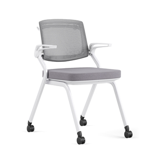 Chaise de bureau empilable en plastique respirant de style moderne pour réunions et formations, chaise de réception visiteur à bas prix, Guangdong - Product Image 4