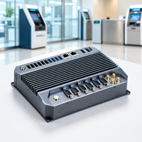 Mini PC industriel Core I3 1215U 6 cœurs 8 threads 10*USB 2*LAN 2*HD 6*COM 12-24V DC Win10/11 Linux pour terminal en libre-service