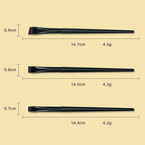 فرشاة تحديد الحواجب المسطحة فائقة الرقة كفاف الدقة فرشاة صغيرة بزاوية حادة وببطانة للعين الدقيقة فرشاة مكياج واحدة - Product Image 6