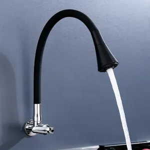 Rubinetto da <span class=keywords><strong>Cucina</strong></span> a Parete con Tubo <span class=keywords><strong>Flessibile</strong></span> Colorato di Nuovo Design, Collo <span class=keywords><strong>Flessibile</strong></span> Estraibile, Rubinetto per Lavello da <span class=keywords><strong>Cucina</strong></span> - Product Image 2