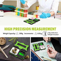 Balance numérique de précision pour bijoux 200g/0.01g Capacité 500g Mini balance de poche Alimentée par piles pour usage domestique