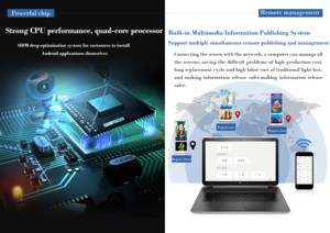 18.5 inch Android Wifi Mạng treo tường LCD quảng cáo hiển thị kỹ thuật số biển Player cửa hàng bán lẻ ứng dụng Video SDK - Product Image 3